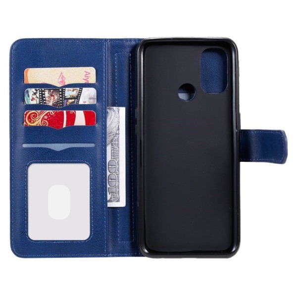 10-slot Lompakko Suojakotelo For OnePlus Nord N100 - Tummansininen Blue