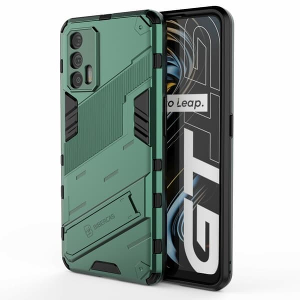 Støtsikkert hybriddeksel for Realme GT 5G - Grønn Green