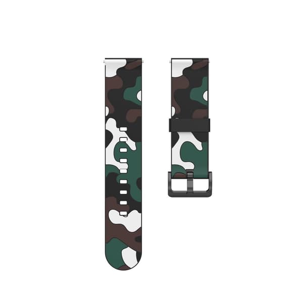 22mm Universal stealthy camouflage stil urrem - Camouflage Hvid White