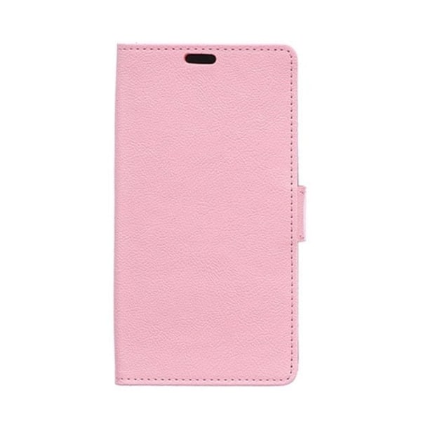 Læder-etui til HTC Desire 530 med kortholder - Lyserød Pink