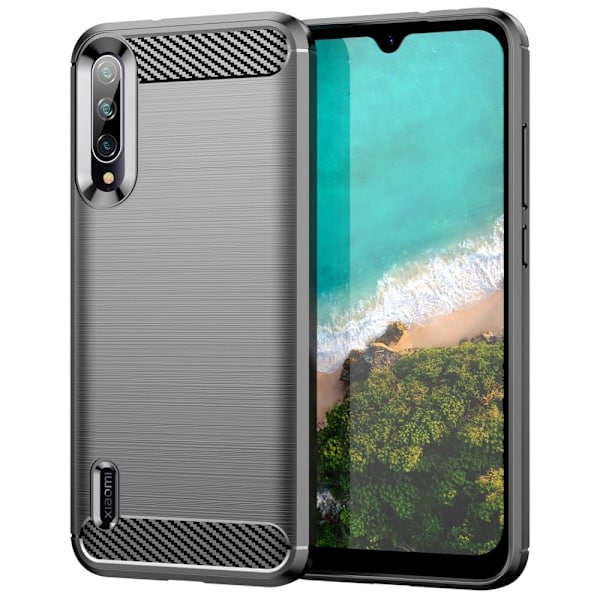 Carbon Flex Suojakotelo Xiaomi Mi A3 / Mi Cc9e - Musta Black
