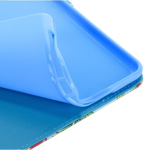 iPad (2018) kuvioitu suojakotelo - Siniset perhoset Multicolor