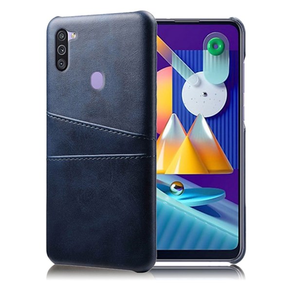 Dual Card Etui Samsung Galaxy M11 - Blå Blue