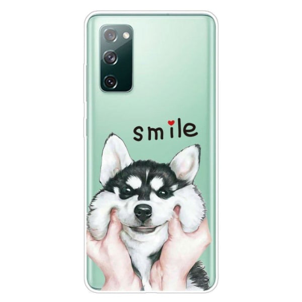 Deco Samsung Galaxy S20 FE 5G / Samsung Galaxy S20 FE skal - Hund Vit