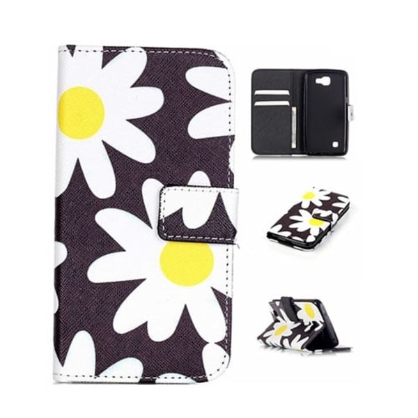Moberg læder-etui til LG K4 - Tusindfryd Multicolor