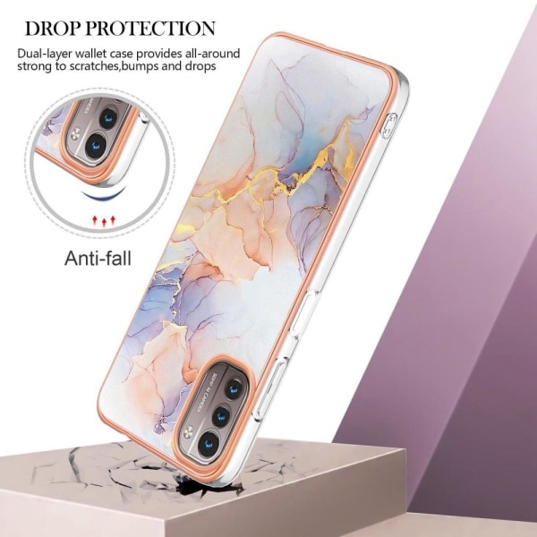 Marble Nokia G11 / G21 case - Milky Way Marble White Multicolor