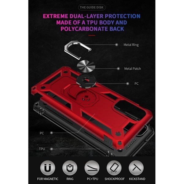 Bofink Combat Samsung Galaxy S20 kotelot - Punainen Red