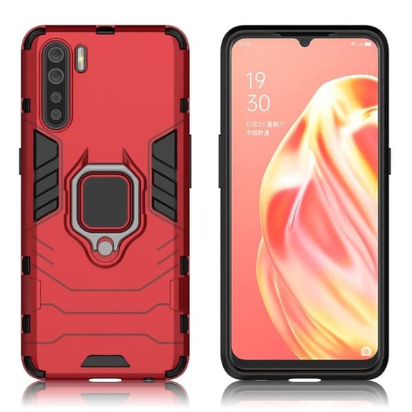 Ring Guard kuoret - Oppo A91 / F15 – Punainen Red