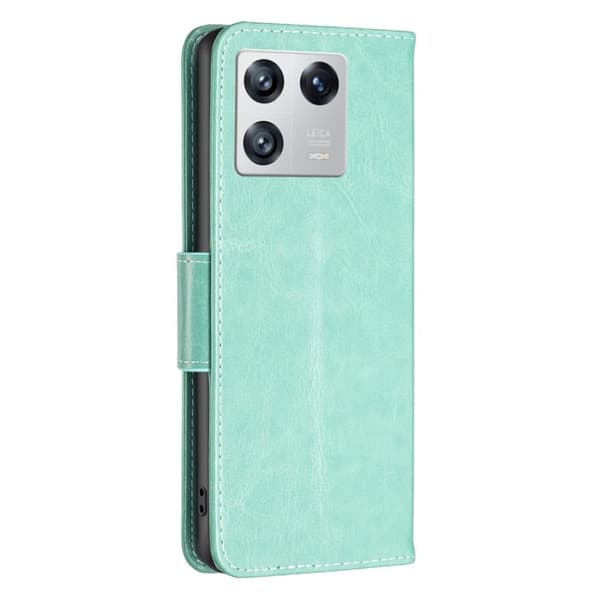 Butterfly Xiaomi 13 Läppäkotelo - Vihreä Green