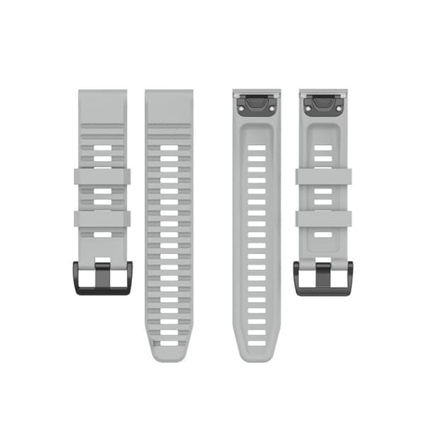Garmin Fenix 6 stilig silikonarmbånd - Grå Silver grey