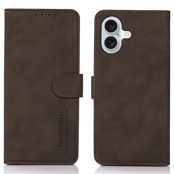 KHAZNEH iPhone 16 flip case - Ruskea Brown