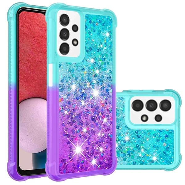 Princess Samsung Galaxy A13 4G deksel - Himmelblå / Lilla Multicolor