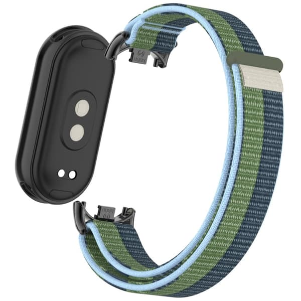Xiaomi Mi Band 9 / Smart Band 8 Klockarmband Nylon Loop Justerbart handledsband - Mörkblå Blå