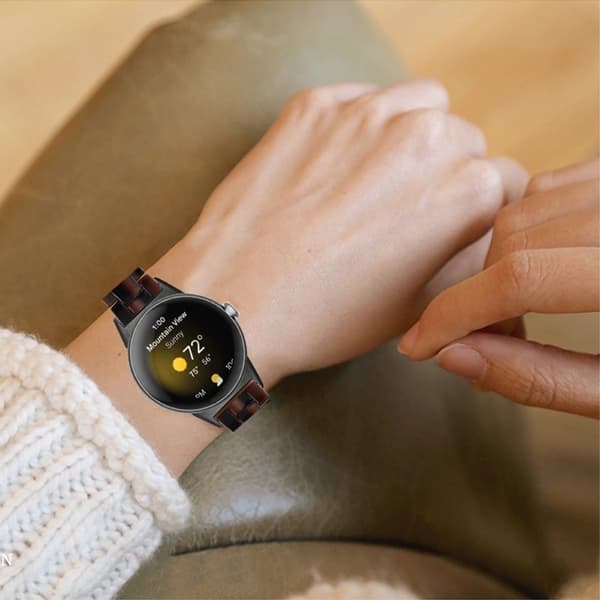 Google Pixel Watch urrem i resin-stil - Chokolade Brown