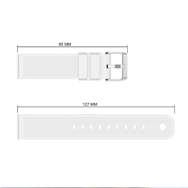 Amazfit GTS / Bip Lite Stribe silikone Urrem - Hvid White