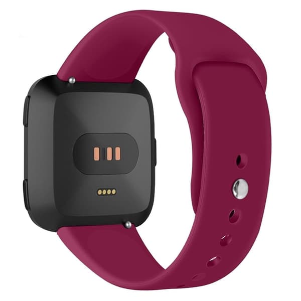 Fitbit Versa Lite silikoneurrem - størrelse: L / vinrød Red