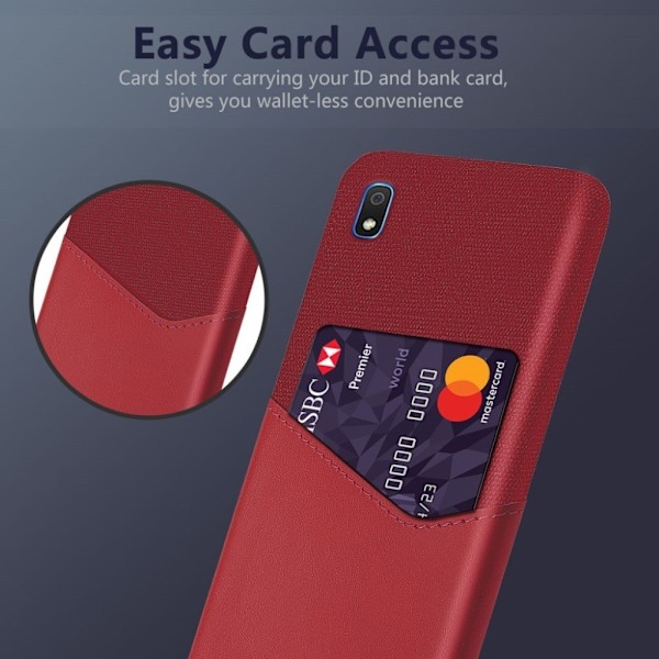Bofink Samsung Galaxy A10 Card Kuoret - Punainen Red