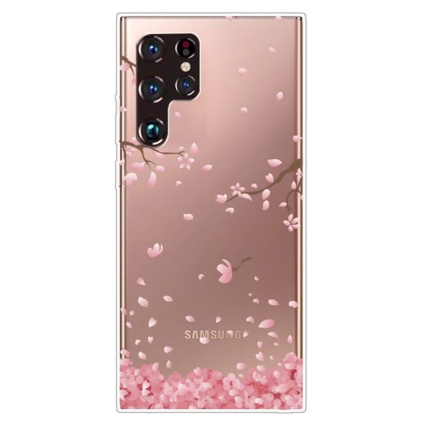 Deco Samsung Galaxy S22 Ultra skal - Rosa Blomma Rosa