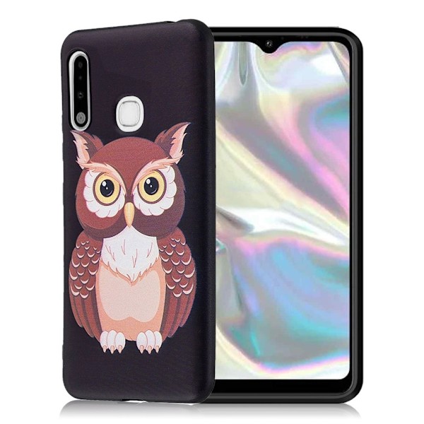 Imagine Samsung Galaxy A70e kuoret - Pöllö Multicolor