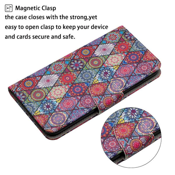 Wonderland Samsung Galaxy A54 Läppäkotelo - Kaleidoscope Multicolor