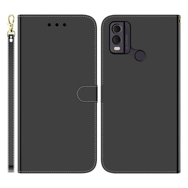 Mirror Nokia C22 Flip Etui - Sort Black