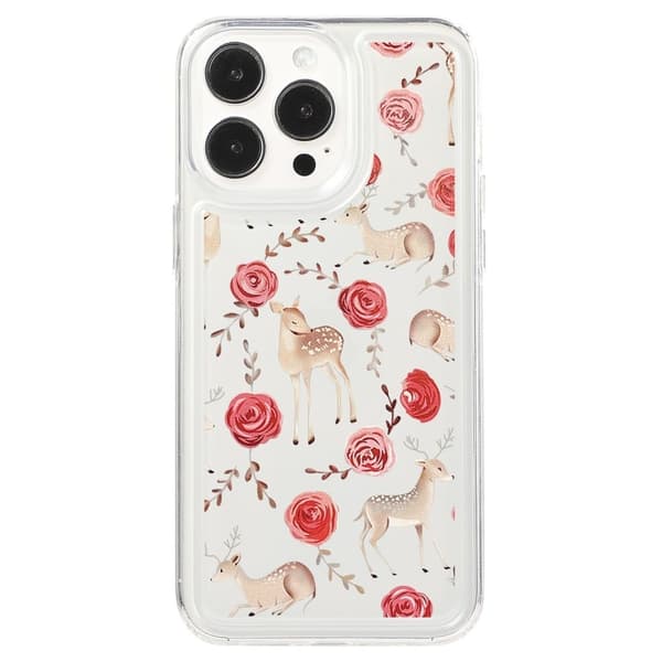 Supertunt och hållbart iPhone 15 Pro skal - Stil F Rosa