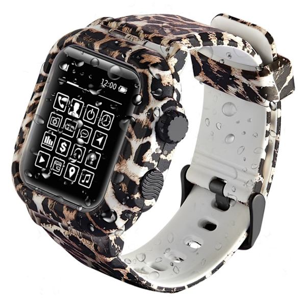 Apple Watch Series 4 44mm armor silikone Urrem - Leopard Multicolor