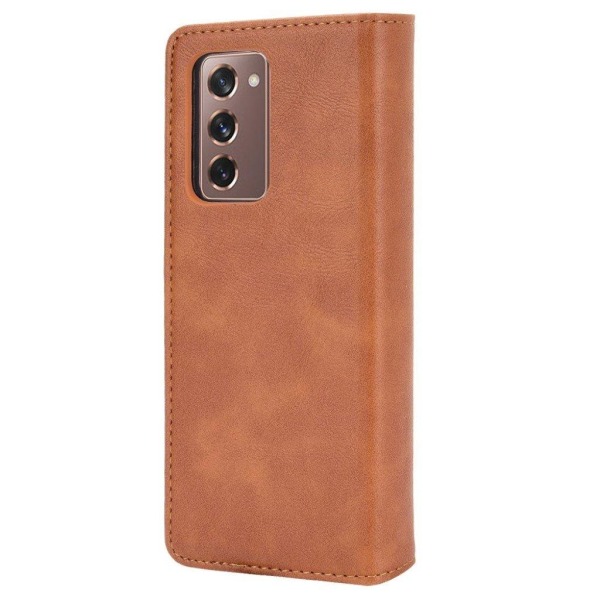 Bofink Vintage Samsung Galaxy Z Fold2 5G leather case - Brown Brown