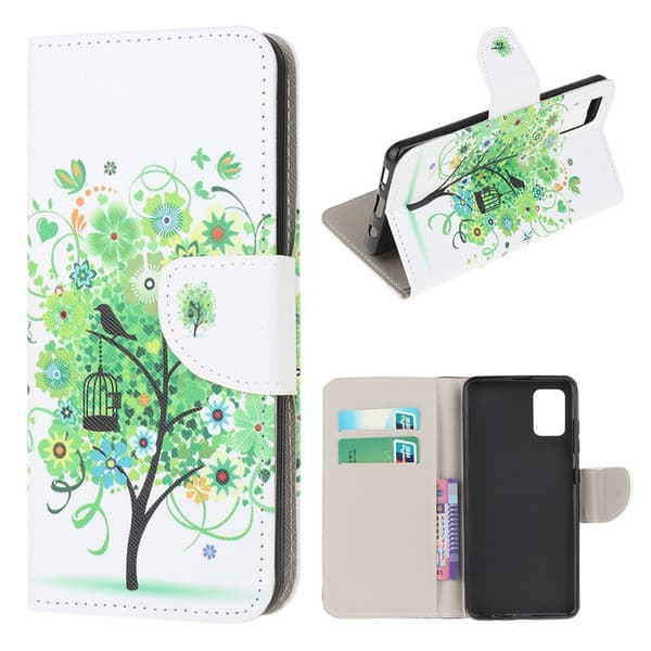 Wonderland Xiaomi Poco F3 / K40 / K40 Pro Flippetui - Grønt Tre Multicolor