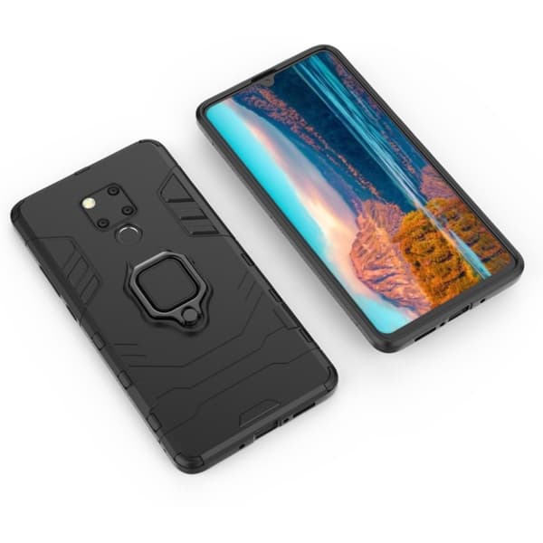 Ring Guard etui - Huawei Mate 20 X - Svart Black