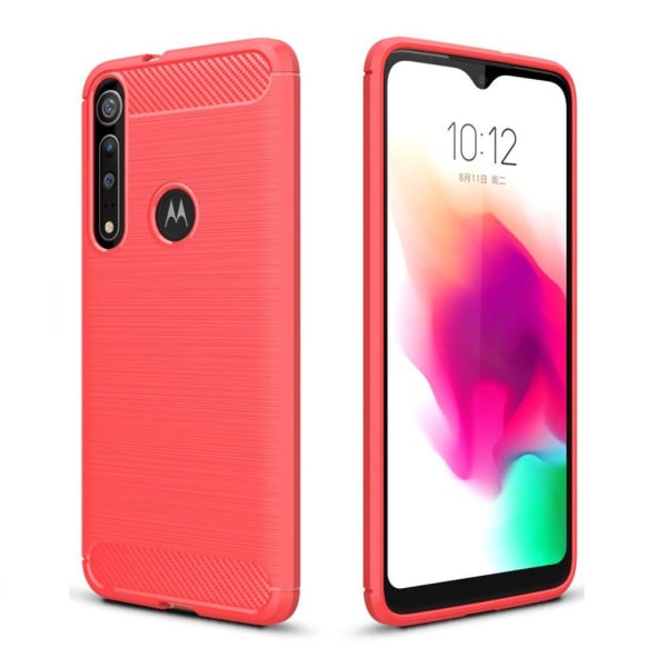 Carbon Flex Motorola Moto G8 Play kuoret - Punainen Red