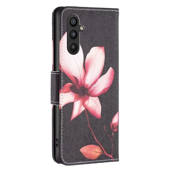 Wonderland Samsung Galaxy A34 5G Flip Etui - Lyserød Blomst Pink