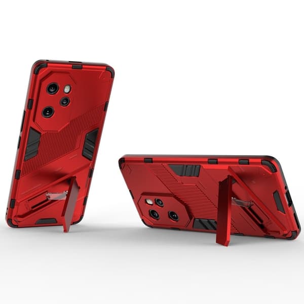 Støtsikkert hybriddeksel med et moderne preg for Honor 100 Pro - Rød Red