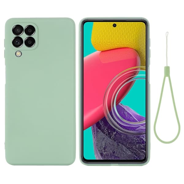 Matte Liquid Silikone Cover til Samsung Galaxy M53 5g - Grøn Green