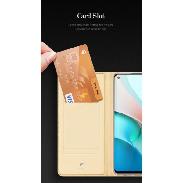 Dux Ducis Skin Pro för Xiaomi Redmi Note 9T/ Note 9 5G - Guld Guld