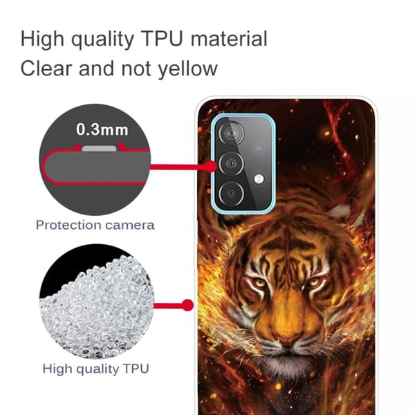 Deco Samsung Galaxy A23 skal - Tiger Och Eld Orange