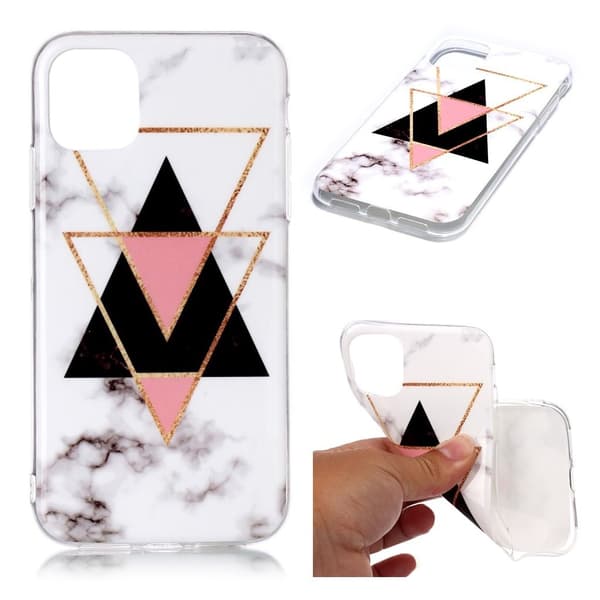 Marmormotiv iPhone 11 Pro skal - Marmor Med Triangelform multifärg