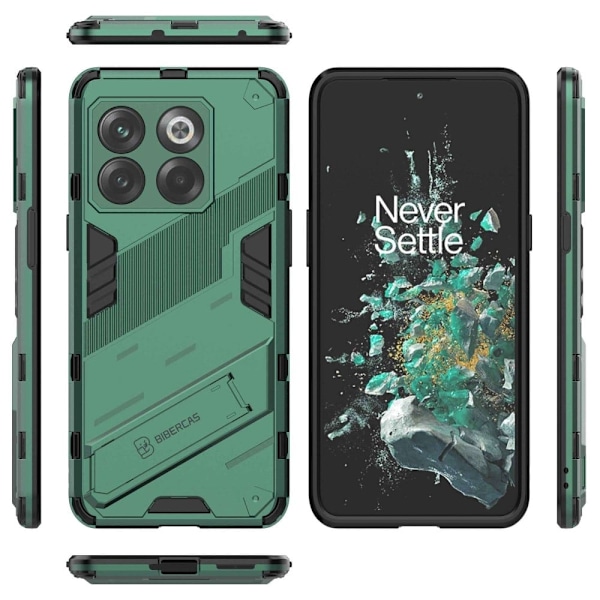 Shockproof Hybrid Suojakuori With A Modern Touch For OnePlus Ace Pro / 10t - Vihreä Green