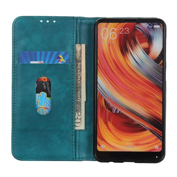 Aito nahkakotelo magneettisuljuksella Motorola Moto G52 - Vihreä Green