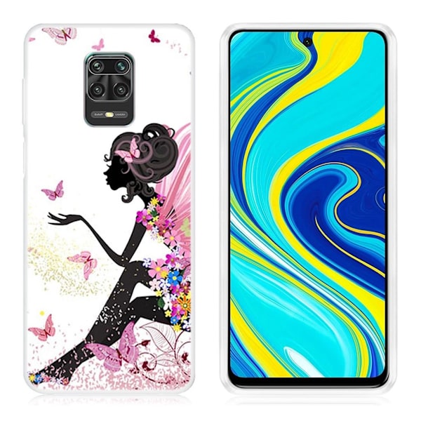 Deco Xiaomi Redmi Note 9 Pro / 9 Pro Max / Note 9S deksel - Sommerfugl Pike Multicolor