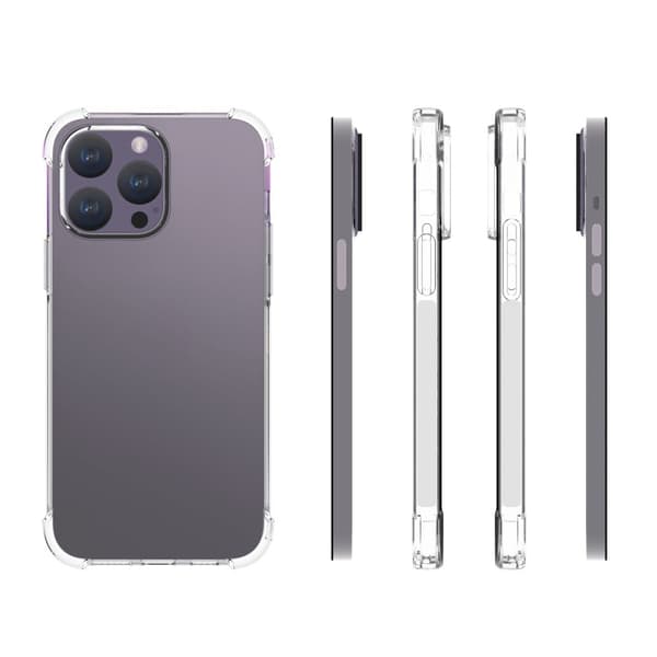 Lux-Case Airbag suojakotelo iPhone 15 Pro Max -puhelimelle Transparent