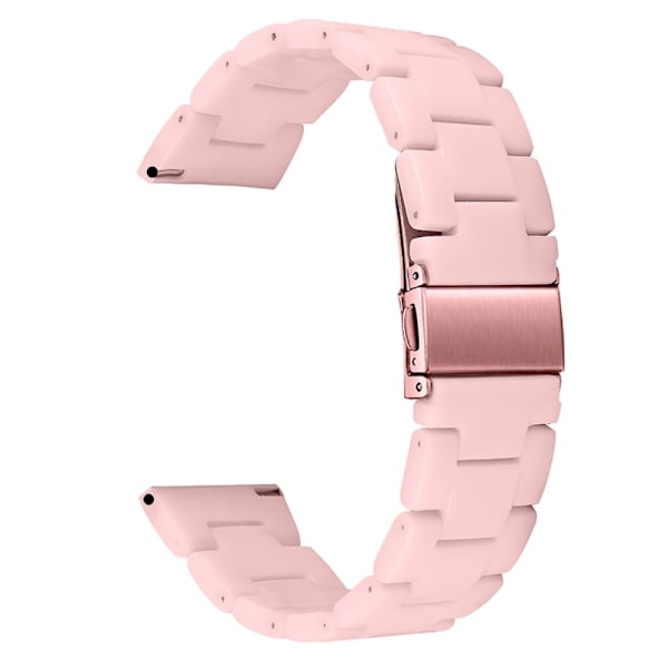 20 mm Huawei Watch GT 2 42 mm / Watch 2 resin-urrem med spænde i rustfrit stål - Lyserød Pink