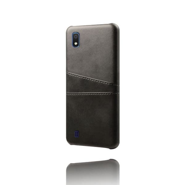 Dual Card Samsung Galaxy A10 cover - Sort Black