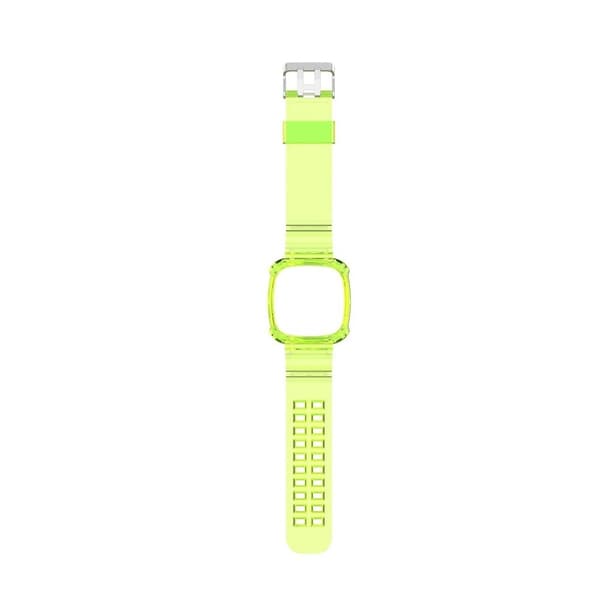 Fitbit Versa 3 / Sense läpinäkyvä silikoninen kellonauha - Keltainen Yellow