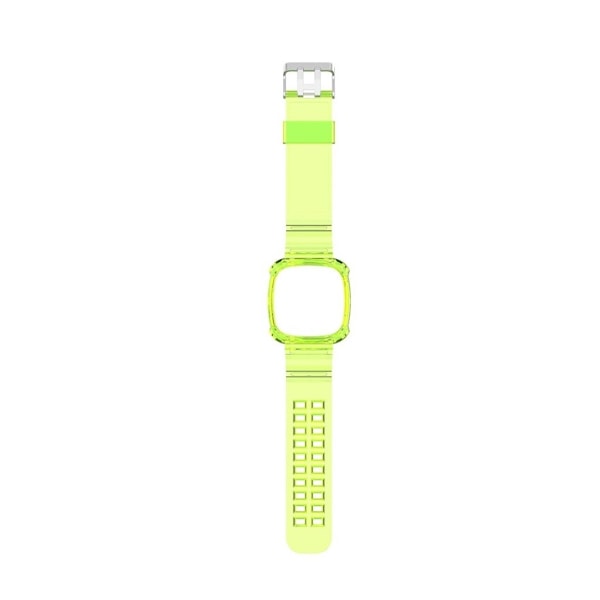 Fitbit Versa 3 / Sense transparent silikone rem - gul Yellow