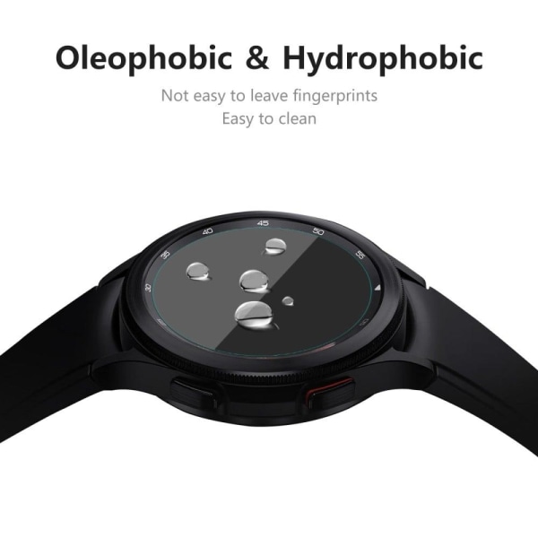 2Pcs HAT PRINCE Samsung Galaxy Watch 4 Classic (42mm) skærmbeskyttelse Transparent