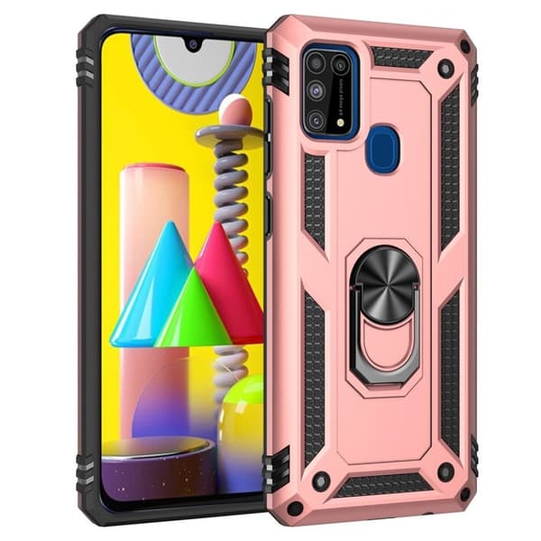 Bofink Combat Samsung Galaxy M31 Etui - Rødguld Pink