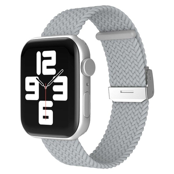 Apple Watch (45mm) simple nylon watch strap - Pearl White White