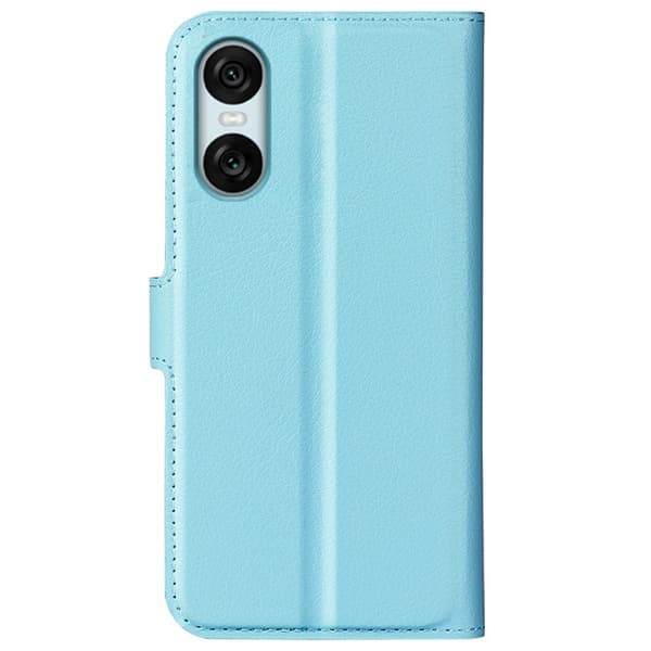 Klassisk Sony Xperia 10 VI flip etui - Blå Blue