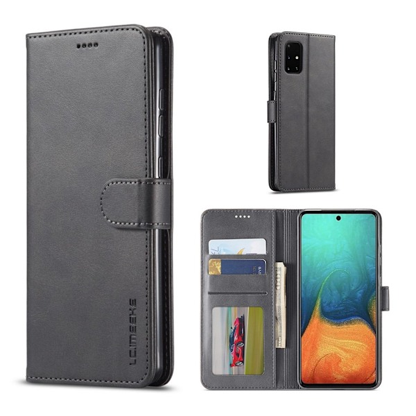 LC.Imeeke läder Samsung Galaxy A71 5G fodral - Svart Svart